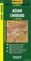 Shocart 05 AŠSKO, CHEBSKO - Asch, Eger  / Wandelkaart Tsjechie