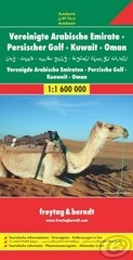 Wegenkaart - landkaart Verenigde Arabische Emiraten - Persische Golf - Koeweit - Oman | Freytag & Berndt