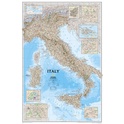 Wandkaart  - landkaart Italy - Italië | National Geographic plano geplastificeerd