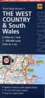 01 Wegenkaart - Road Map Britain 1 The West Country and South Wales (Landkaart zuidwest Engeland) | AA Publishing