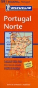 Landkaart - wegenkaart Noord Portugal 591 | Michelin 591