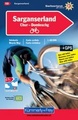 Fietskaart 13 Sarganserland - Chur - Domleschg | Kümmerly+Frey