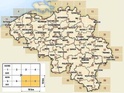 Overzicht topografische kaarten 1:25.000 België - Ardennen