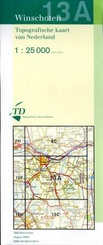 Topografische kaart / Wandelkaart 13A Winschoten