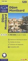 Wegenkaart - Landkaart 129 fietskaart Dijon - Montbard | IGN
