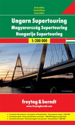 Wegenatlas Hongarije - Ungarn Supertouring | Freytag und berndt