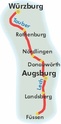 Fietsgids Romantische Strasse | Bikeline