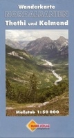 Wandelkaart Wanderkarte Nordalbanien Thethi und Kelmend | Galli verlag