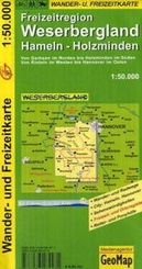 Wandelkaart - fietskaart Weserbergland Hameln - Holzminden | GeoMap