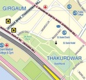 Landkaart - stadsplattegrond Mumbai (Bombay) | ITMB