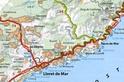 Fietskaart - wegenkaart Barcelona y alrededores Costa Brava  | Michelin 147
