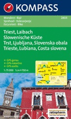Wandelkaart - Fietskaart WK 2803 Triest Laibach Slowenische Küste | Kompass