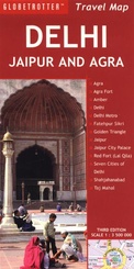 Wegenkaart - Landkaart Delhi, Jaipur and Agra | Globetrotter