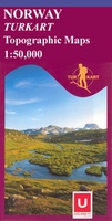 Wandelkaart 2411 Breheimen - topografische kaart Turkart Noorwegen | Statens Ugland