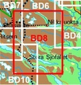 Wandelkaart BD08 Kebnekaise - Saltoluokta Fjällkarta Topografische kaart Zweden | Lantmateriet