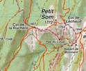 Rando A4 wandelkaart Massif des Bauges - Annecy - Chambéry (Frankrijk - Alpen)