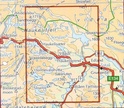 Wandelkaart 2203 Haukelifjell - Bykle - Suldal - Odda - Vinje, topografische kaart Turkart Noorwegen | Statens - Ugland IT