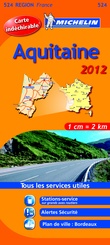 Wegenkaart - Landkaart 524 Aquitaine 2012 | Michelin