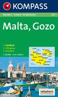 Kompass wandelkaart 235 Malta, Gozo