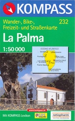 Kaart - Wandelkaart 232 La Palma | Kompass