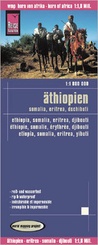 Landkaart - wegenkaart Ethiopië, Somalië, Eritrea, Djibouti | Reise Know How