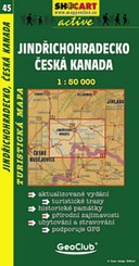 Shocart 45 JINDŘICHOHRADECKO, Česká Kanada - Neuhaus - Böhmisch Kanada   / Wandelkaart Tsjechie