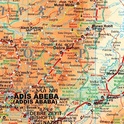 Landkaart Wegenkaart Ethiopia - Eritrea - Djibouti - Somaliland | Gizi Maps