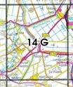 Topografische kaart / Wandelkaart 14G Middenmeer