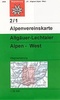 Wandelkaart - Alpenvereinskarte 2/1 Allgäuer-Lechtaler Alpen, westliches Blatt | OAV