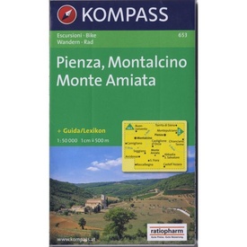 Wandelkaart 653 Pienza-Montalcino-Monte Amiata | Kompass