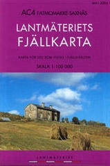 Wandelkaart AC4 Fatmomakke - Saxnäs Fjällkarta topografische kaart Zweden | Lantmateriet
