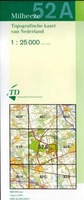 Topografische kaart - wandelkaart  52A Milheeze