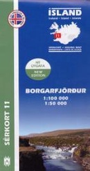 Wandelkaart 11 Borgarfjörđur - IJsland | Mal og Menning