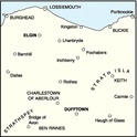 Wandelkaart Schotland Landranger 028 Elgin, Dufftown & surrounding area | Ordnance Survey