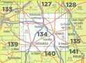 Wegenkaart - Landkaart 134 fietskaart Bourges - Chateauroux | IGN