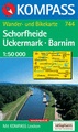 Kompass wandelkaart 744 Schorfheide - Uckermark - Barnim
