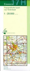 Topografische kaart / Wandelkaart 17H Emmen
