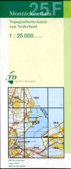 Topografische kaart / Wandelkaart 25F Monnickendam / Monnikendam