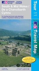 Fietskaart 11 South & Mid Wales / De a Chanolbarth Cymru Tour Map | Ordnance Survey