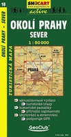 Shocart 18 OKOLÍ PRAHY - SEVER, Umgebung Prag (Nord)   / Wandelkaart Tsjechie