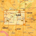 Shocart 15 PLZEŇSKO - Jih , Pilsen - Süd / Wandelkaart Tsjechie