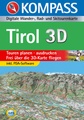DVD digitale wandelkaart Kompass Tirol 3D | Kompass