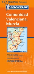 577 Landkaart - wegenkaart Comunidad Valenciana - Murcia - Alicante - Benidorm | Michelin