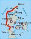 Fietsgids Bikeline North Sea Cycleroute Denmark - Denemarken NSCR | Esterbauer