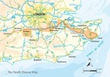Wandelgids The North Downs Way - a National trail from Farnham to Dover | Cicerone