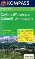 Wandelkaart 617 Cortina d'Ampezzo-Dolomiti Ampezzane | Kompass