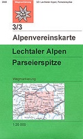 Wandelkaart - Alpenvereinskarte 3/3 Lechtaler Alpen, Parseierspitze | OAV