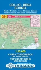 054 Tabacco Wandelkaart Collio - Brda - Gorizia | Tabacco maps