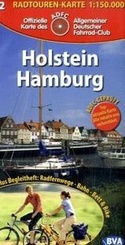 Fietskaart ADFC-Radtourenkarte Blatt 02 Holstein Hamburg | BVA