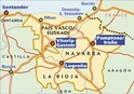 Landkaart - wegenkaart Michelin 573 Pais Vasco / Euskadi - Navarra -La Rioja - Pamplona - Baskenland  | Michelin